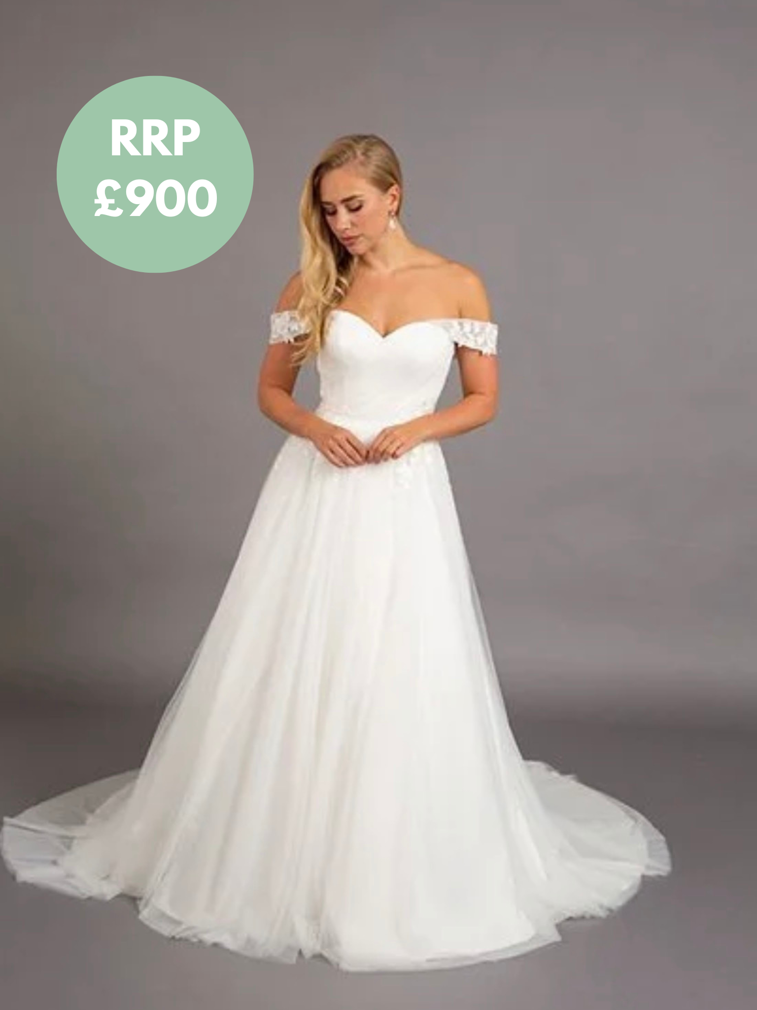 White Studio Bridal Gown- WS112  - Size 18