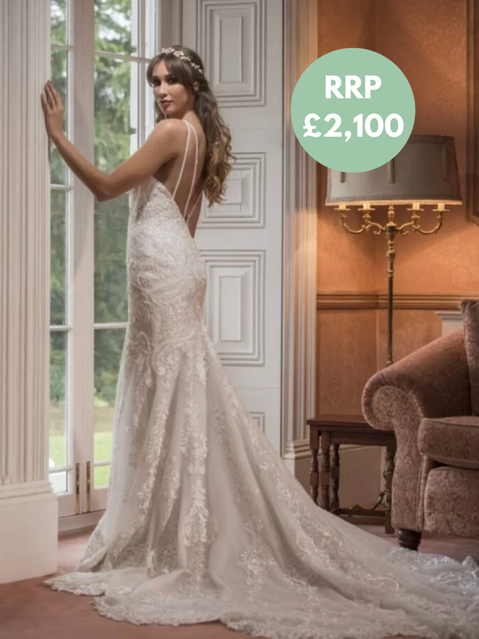 Paul Zeni Couture Bridal Gown- Dominique  - Size 18