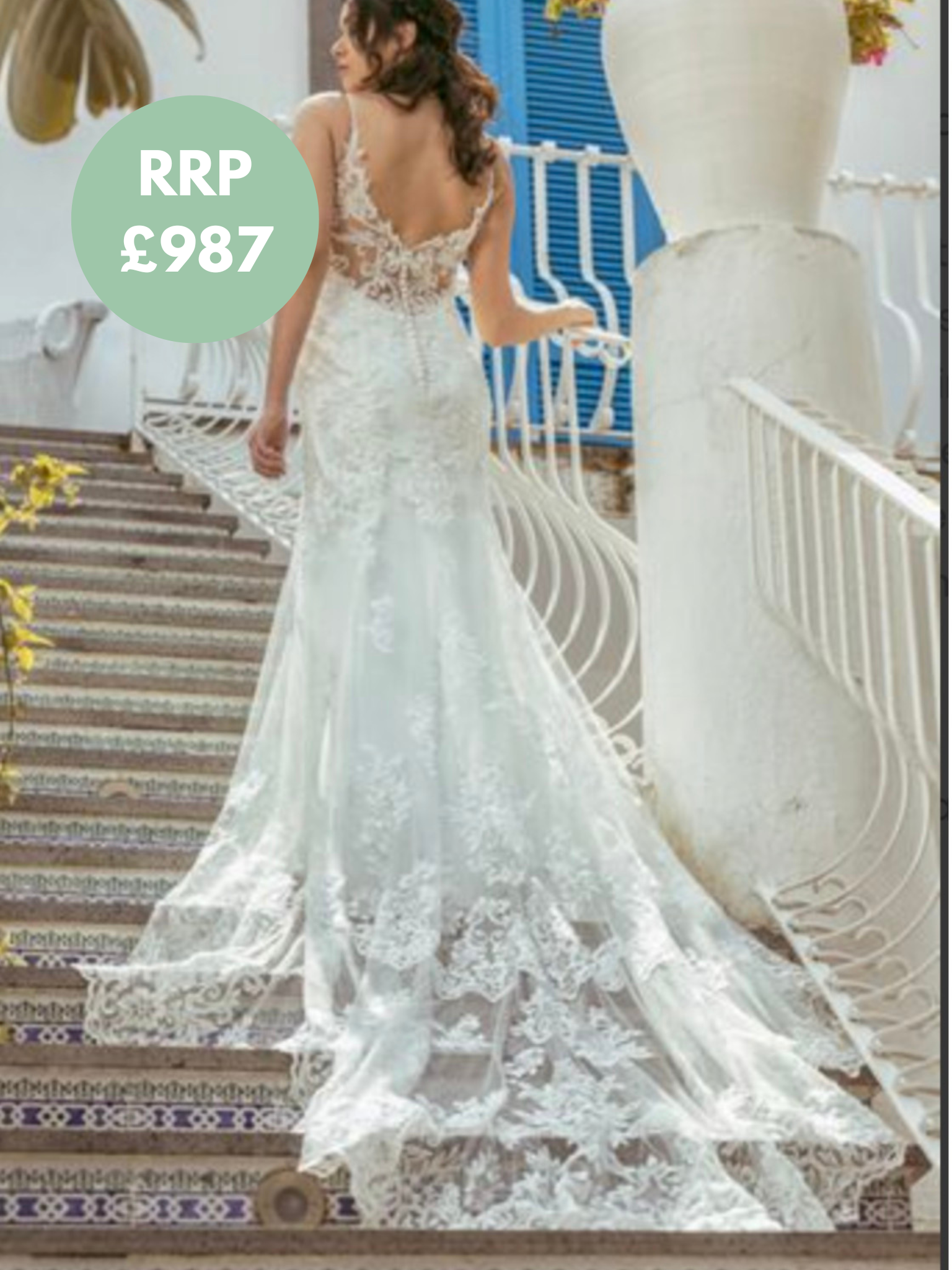 Lore White Bridal Gown- 9W8007  - Size 14