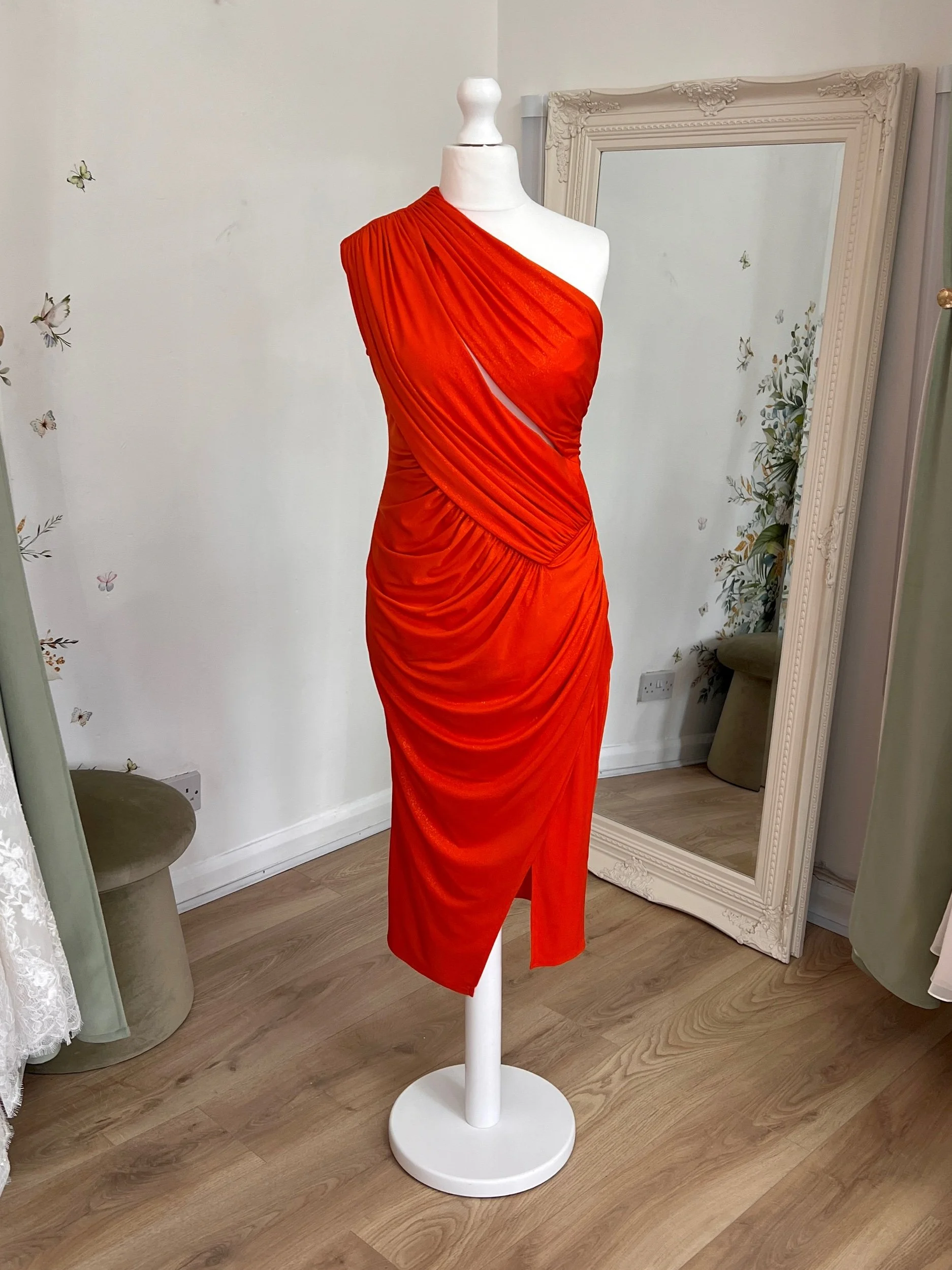 Red & Royal Dress - 7263-  10 & 14