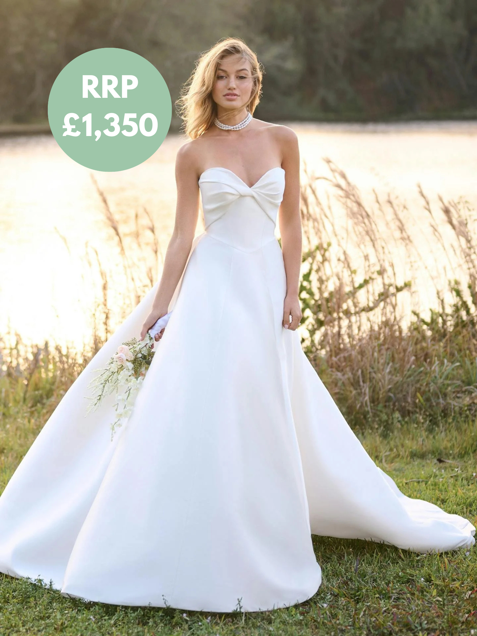 Rebecca Ingram Bridal Gown with Pockets - Brooke 25RW846A01 - Size 14
