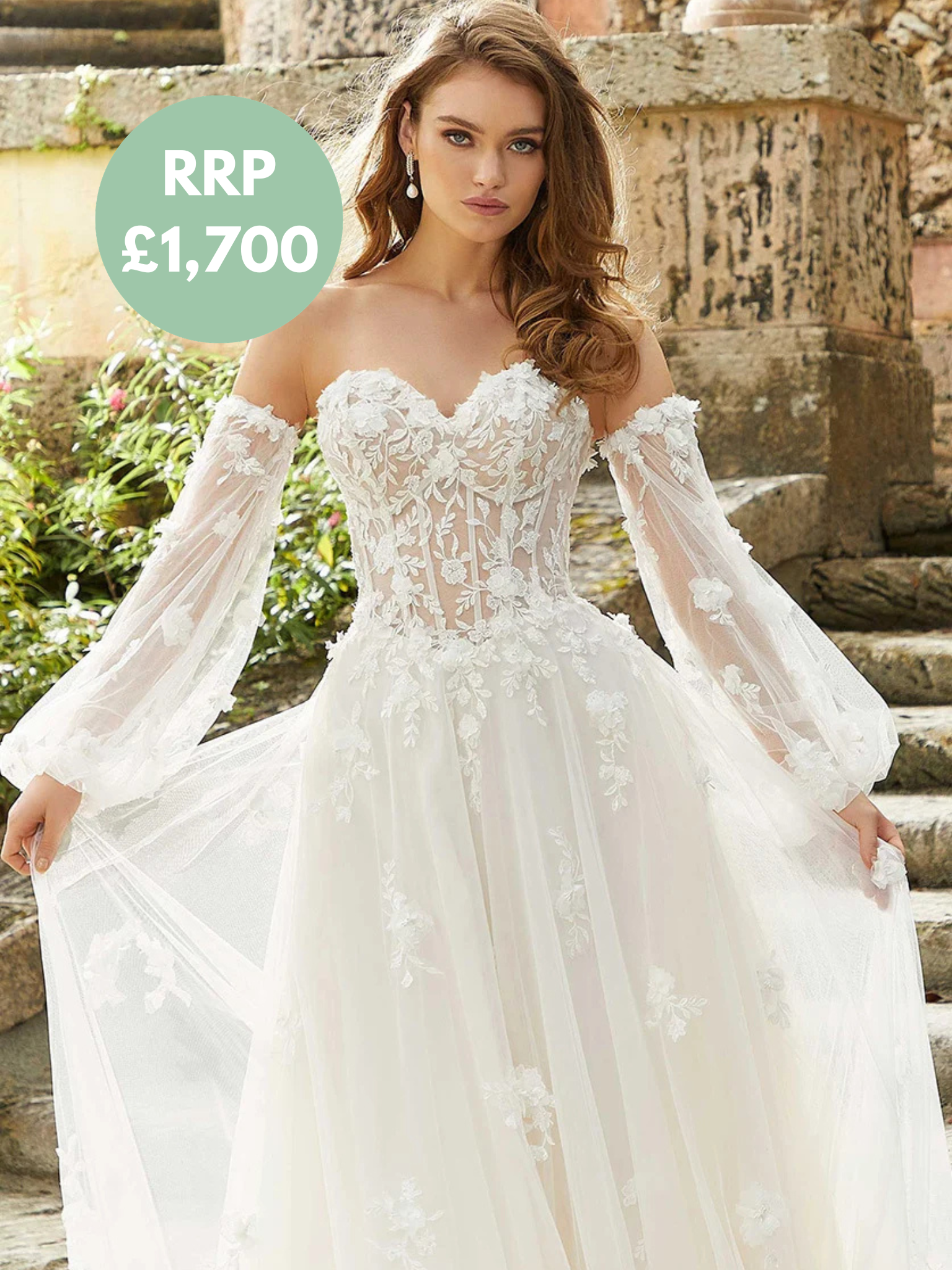 Mori Lee Bridal Gown- 2461B - Size 10