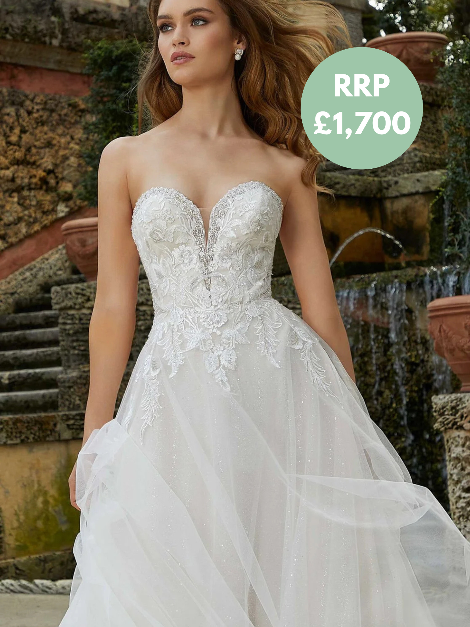 Mori Lee Bridal Gown- 2468B - Size 12