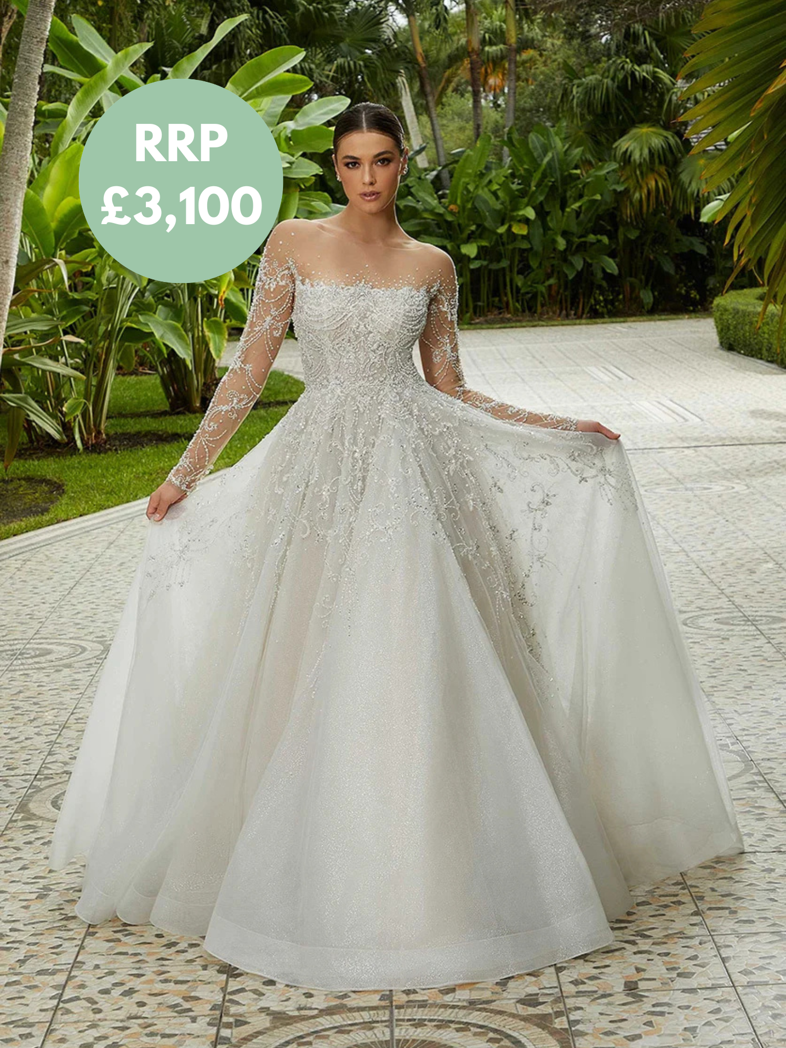 Mori Lee Bridal Gown- 2486B - Size 12