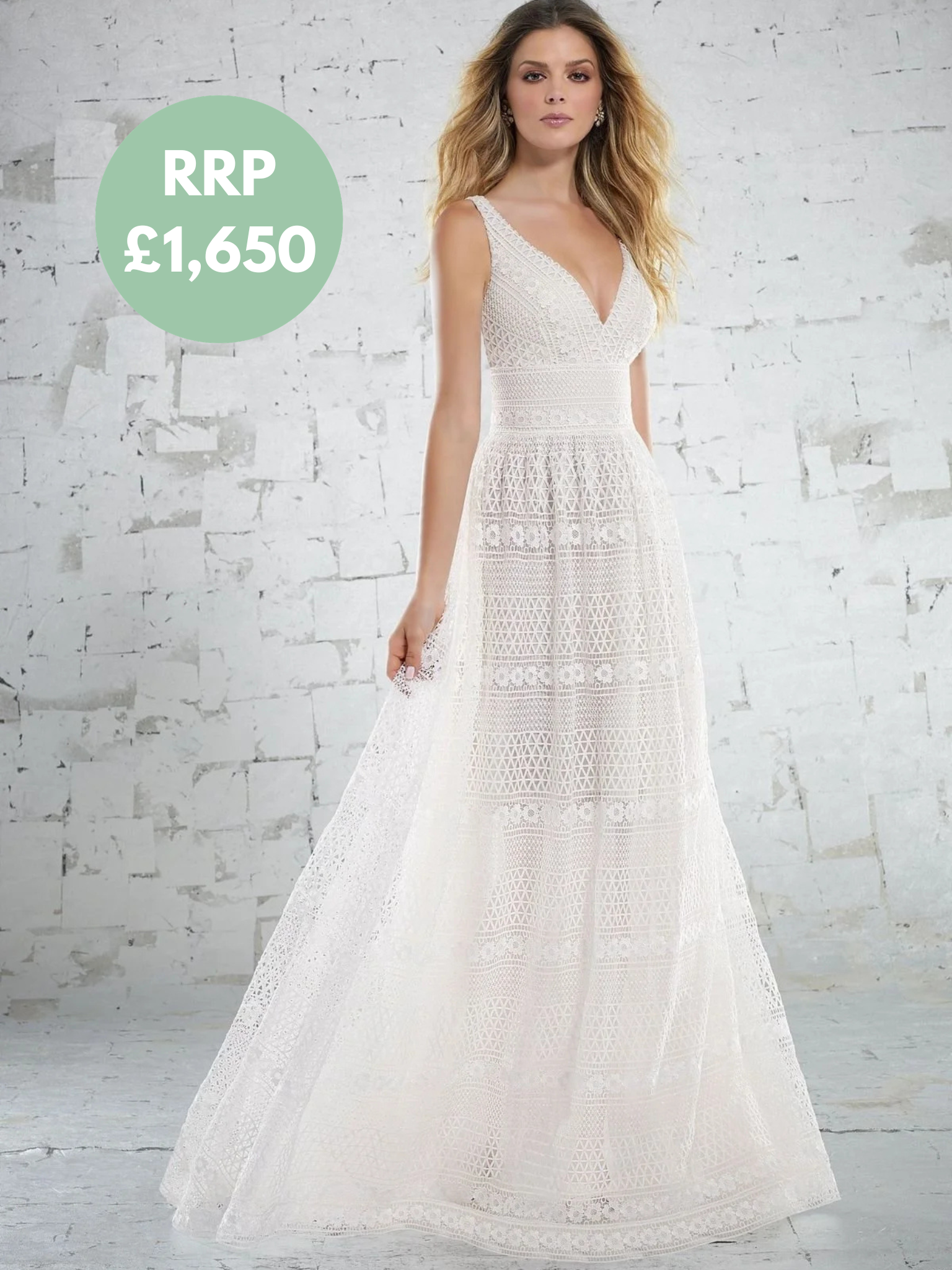 Mori Lee Madeline Gardner- Bridal Gown - 6887 - Size 12