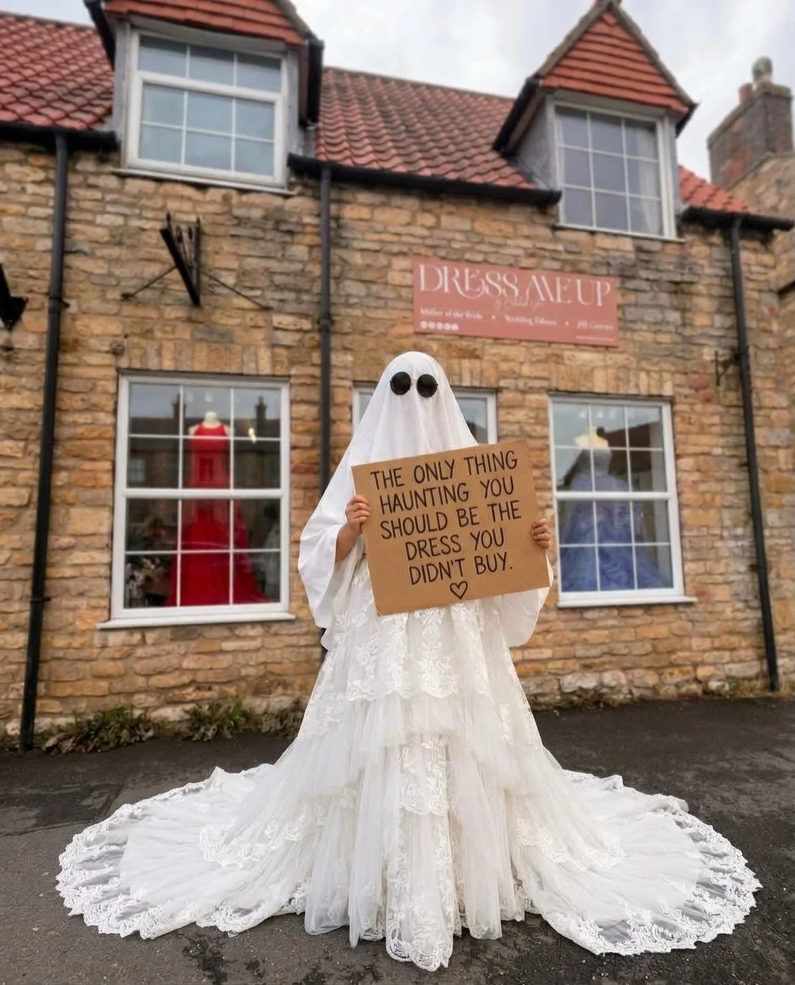 👻 THE DRESS THAT GOT AWAY! 🎃

Don&rsquo;t let the dress you didn&rsquo;t buy haunt you forever! 

✨ See our full collection of gorgeous off-the-peg dresses online at www.dressmeup.uk 

Don&rsquo;t let your dream dress disappear into the night! 🎃 B
