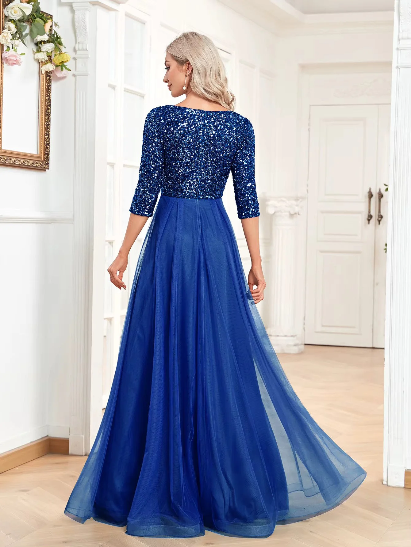 Statement ball gown dress in Lincoln boutique