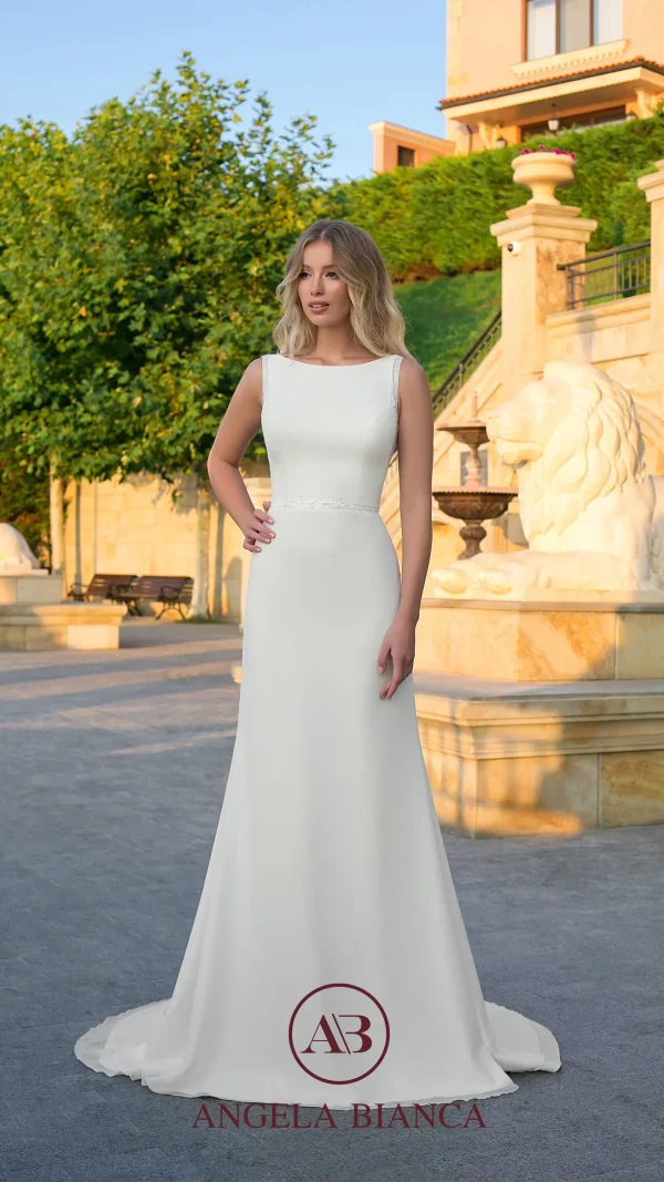 Angela Blanca Bridal Gown - AB1004 - Size 12