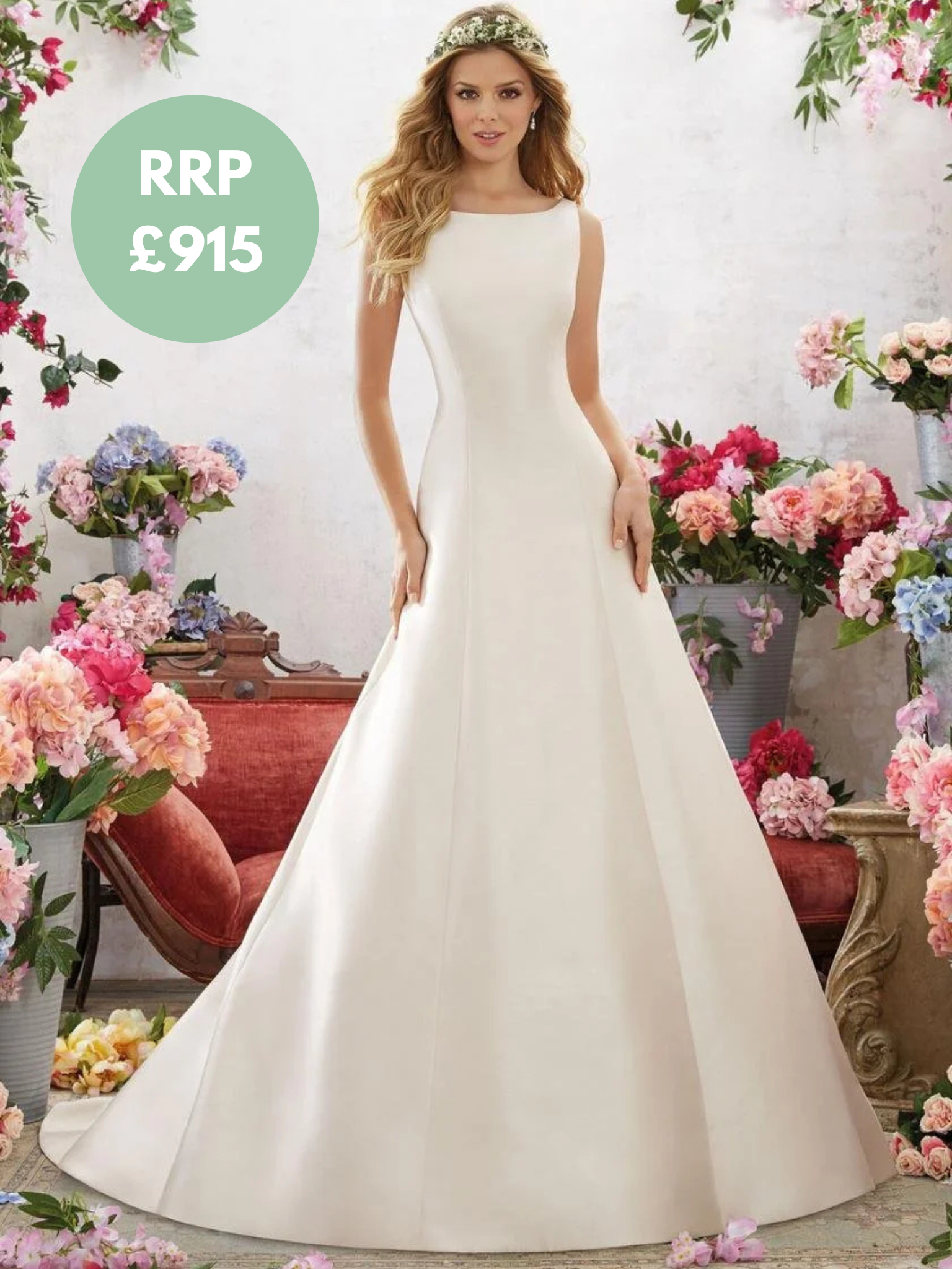 Mori Lee Madeline Gardner- Bridal Gown - 6858 - Size 8