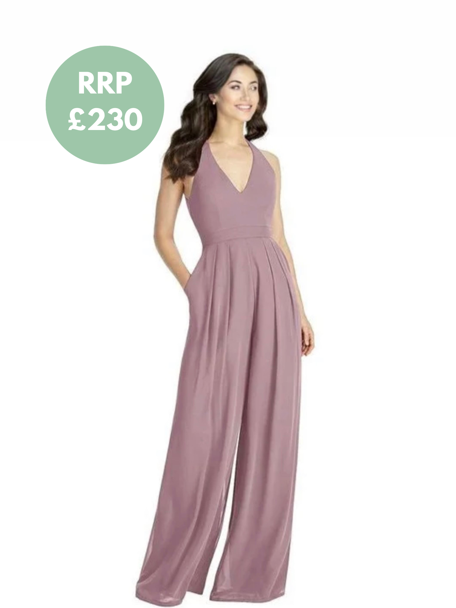 Dessy Collection- Jumpsuit with Pockets - 3046 - Size UK 16