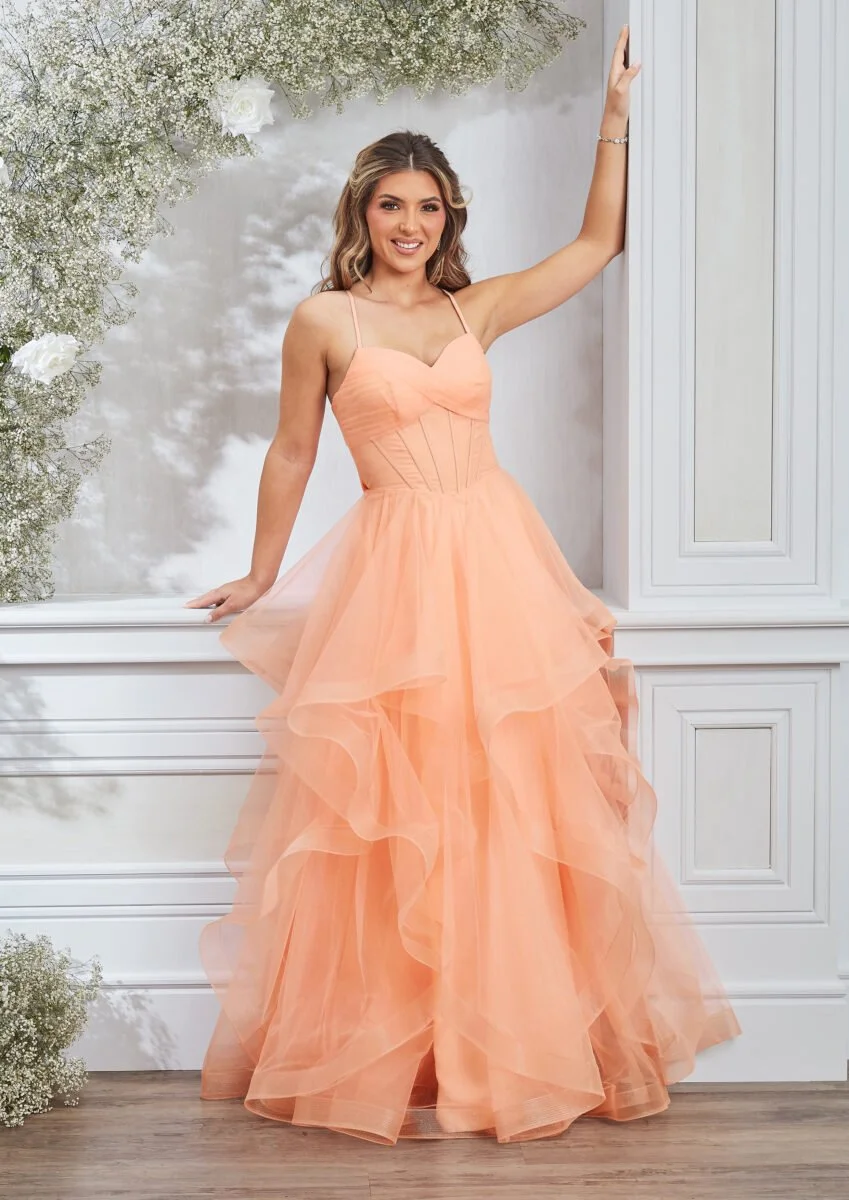 Glamorous prom gown available at DressMeUp.co.uk