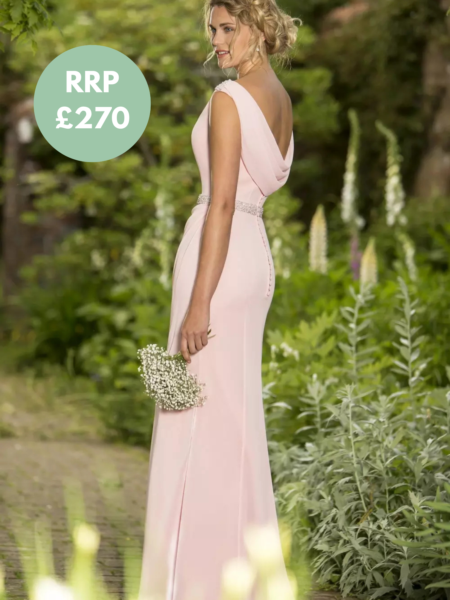 True Bride Dress- M640 - Size UK 12