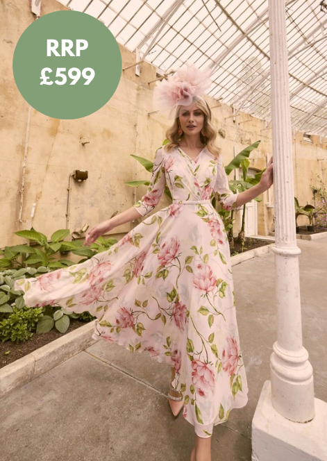 Veni Infantino 36012 Rose Green Print Dress - Size 10