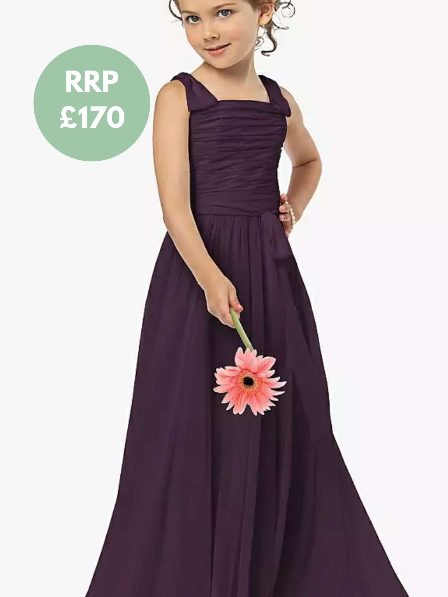 Dessy Collection Girls Dress - FL4033- Size Age 8 Years