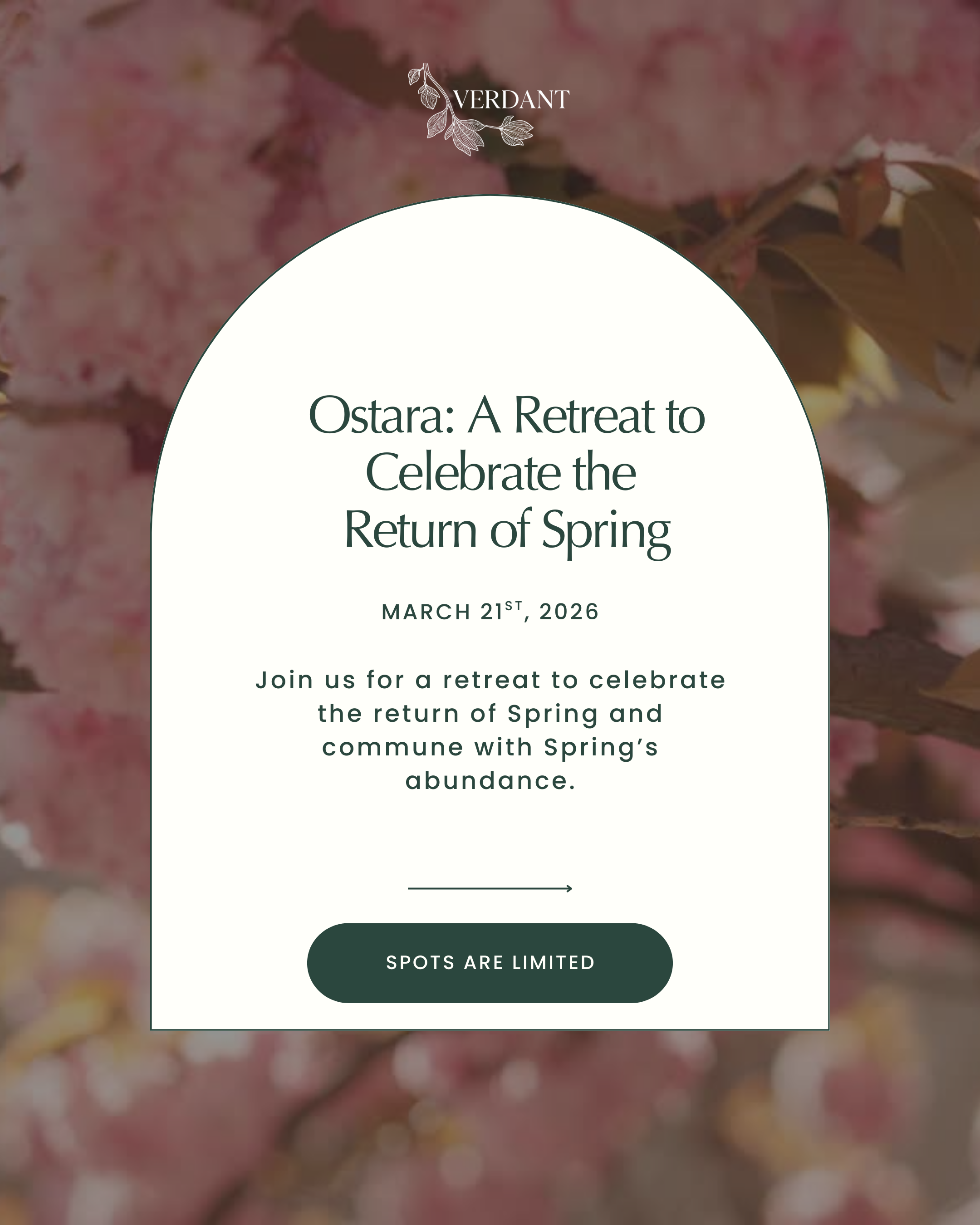“Ostara: A Retreat to Celebrate the Return of Spring” on 3.21.26