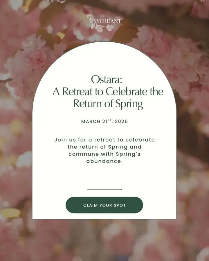 If you&rsquo;re counting down the days to spring, this one is a can&rsquo;t miss! Join us @verdant.center for &ldquo;Ostara: A Retreat to Celebrate the Return of Spring&rdquo; on March 21st, and commune with Spring&rsquo;s abundance. Facilitation, yo