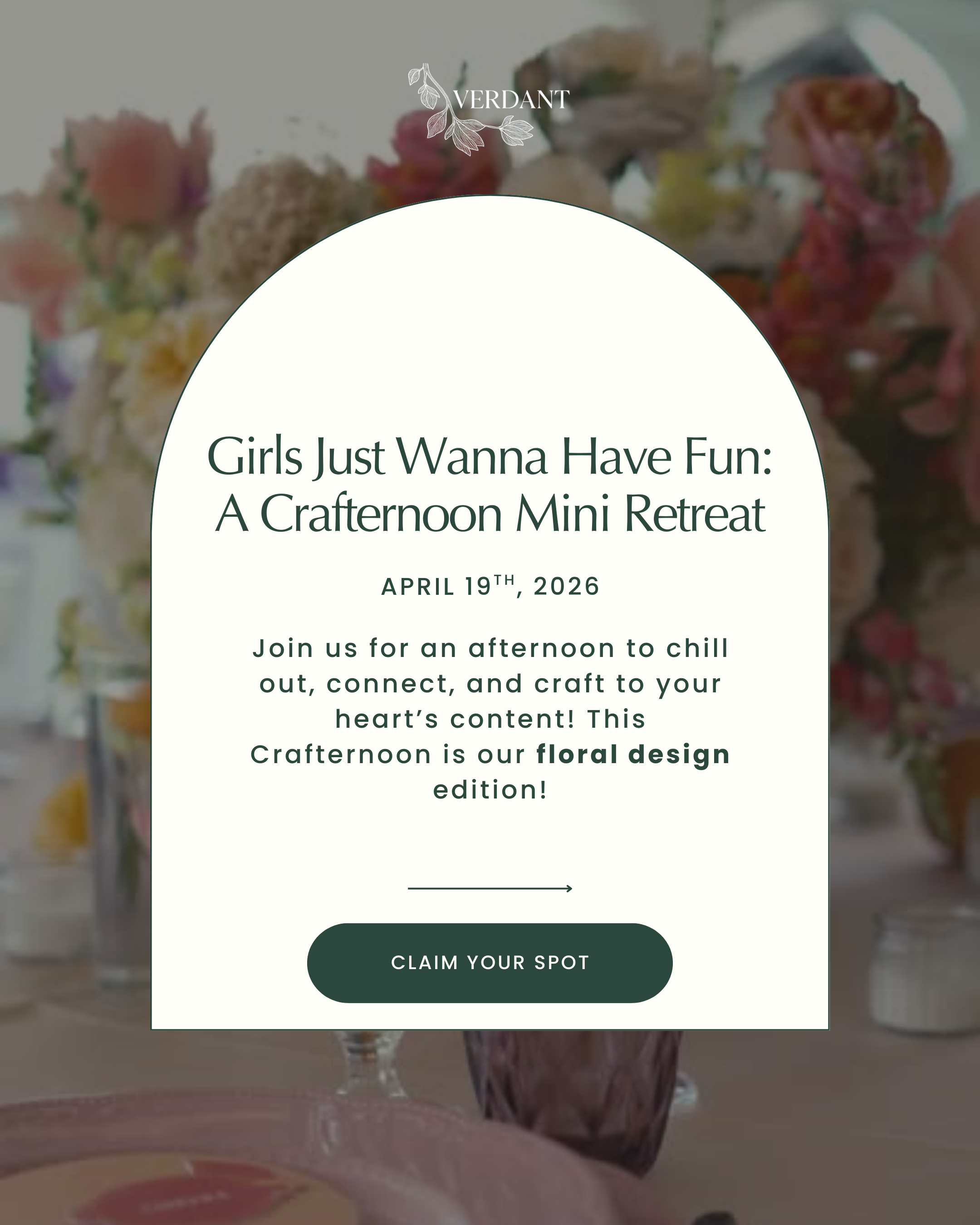 “Girls Just Wanna Have Fun: A Crafternoon Mini Retreat” on 4.19.26