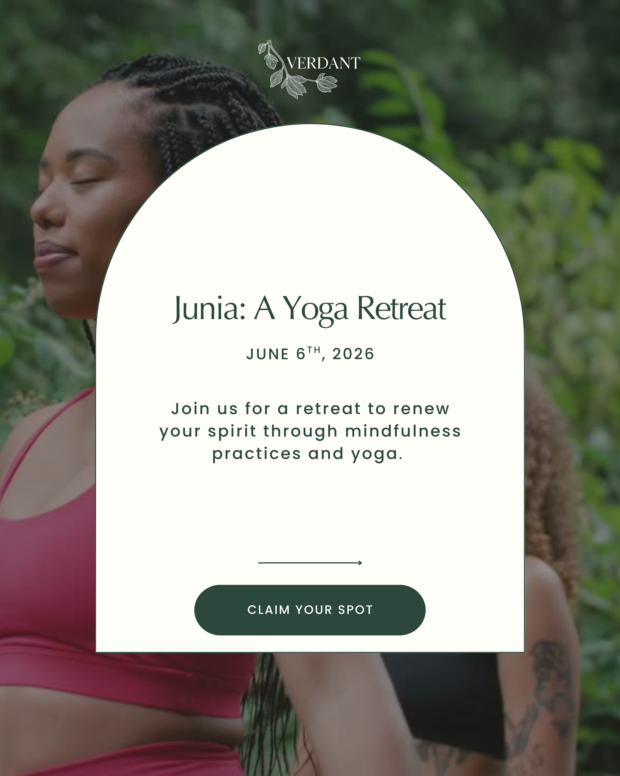 “Junia: A Yoga Retreat” on 6.6.26 