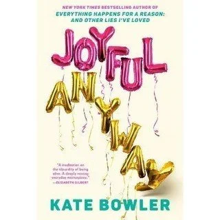 What is at the top of your TBR pile? For me, its Joyful Anyway by @katecbowler. She'll be in town next week talking about her newest book. Are you ready to tackle your TBR stack? Join us next week for "Retreat within the Pages: A Reading Retreat