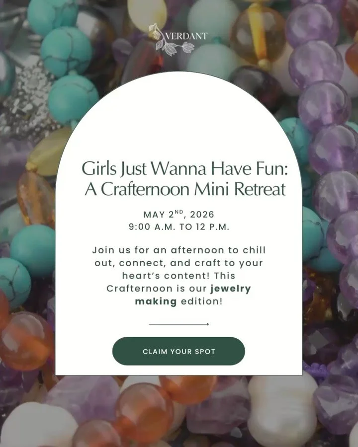 Ever wanted to learn how to make your own jewelry? Now&rsquo;s your chance! Join us on May 2nd @verdant.center for &ldquo;Girls Just Wanna Have Fun: A Crafternoon Retreat,&rdquo; an afternoon to chill out, connect, and craft to your heart&rsquo;s con
