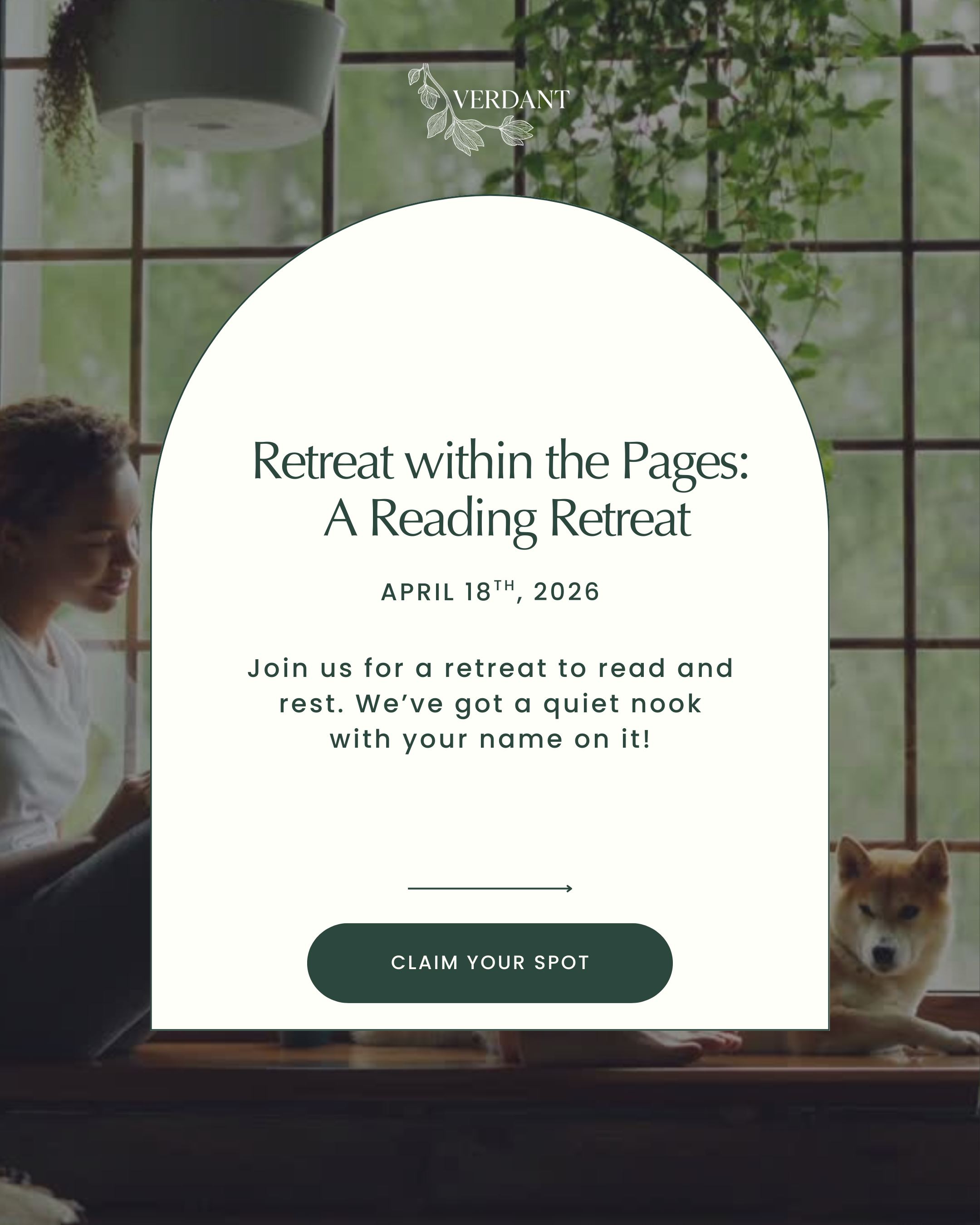 "Retreat within the Pages: A Reading Retreat on 4.18.26