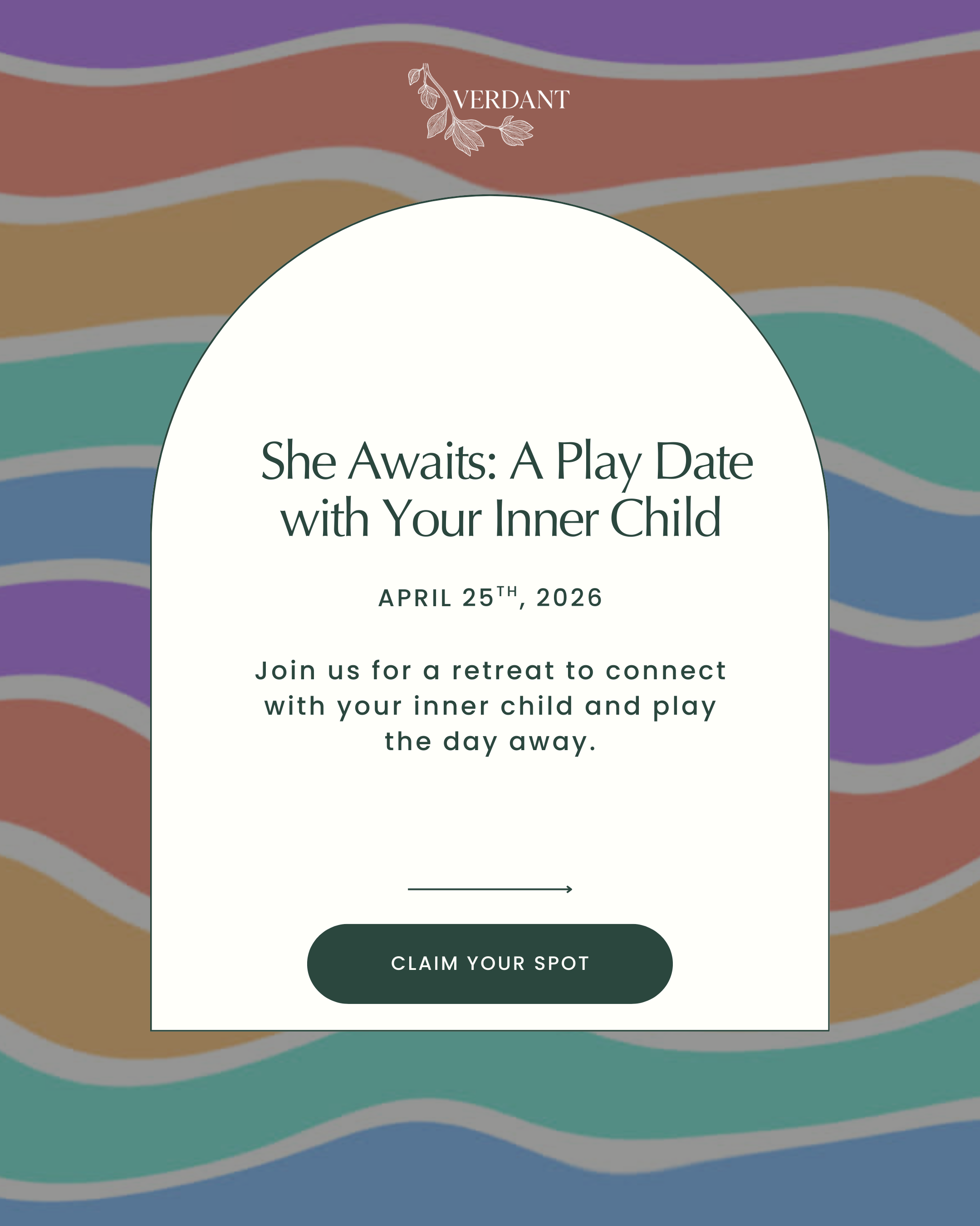 “She Awaits: A Play Date with Your Inner Child“ Retreat on 4.25.26