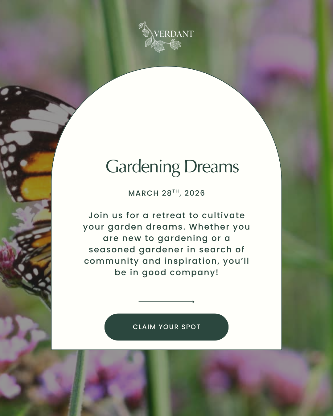 “Gardening Dreams“ Retreat on 3.28.26