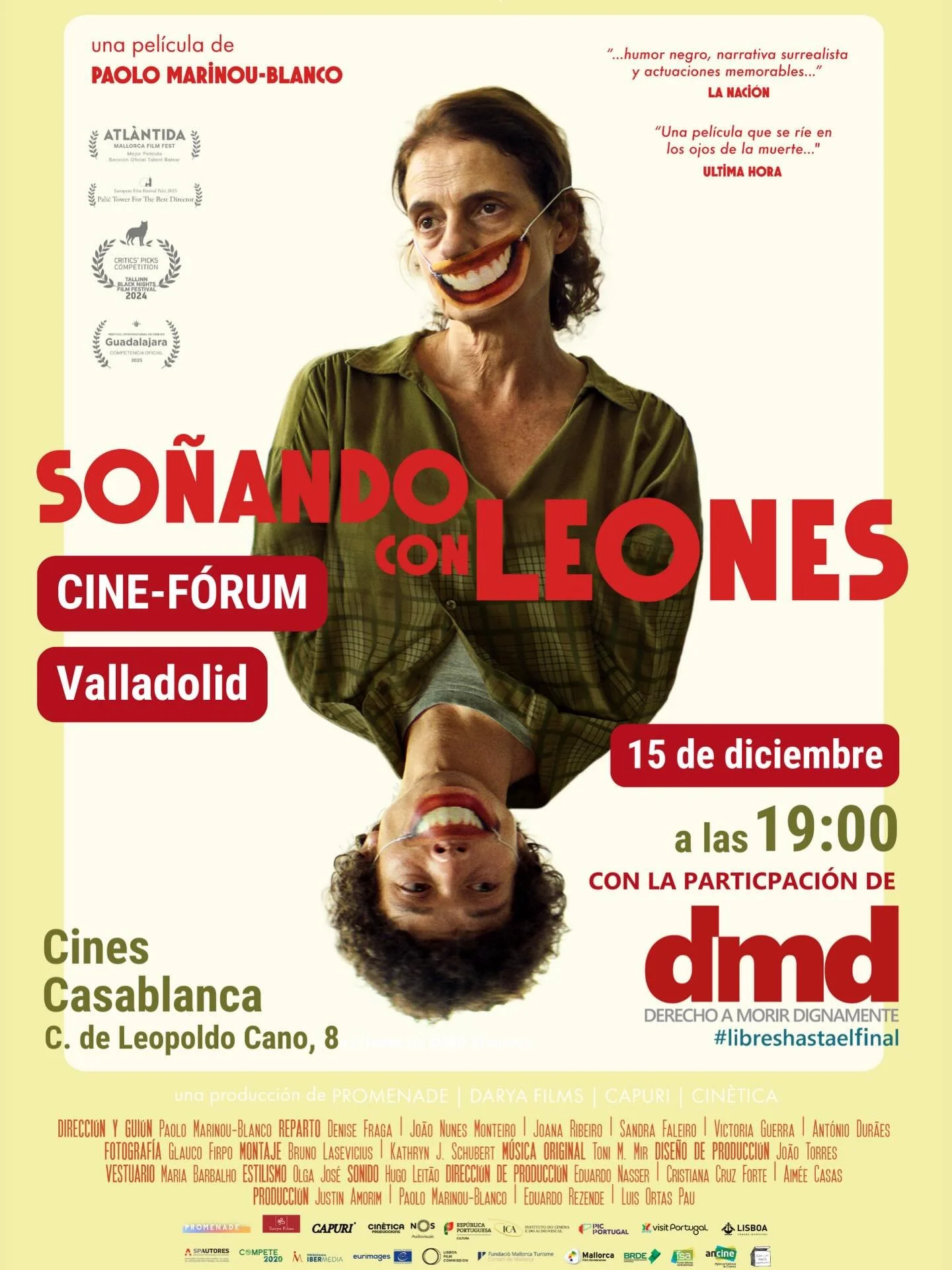 Este lunes hay pase de &ldquo;So&ntilde;ando con leones&rdquo; y coloquio en los @cinecasablancavalladolid 📽️