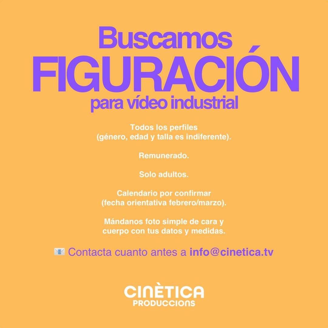 📣 &iexcl;Aviso! Buscamos figuraci&oacute;n.