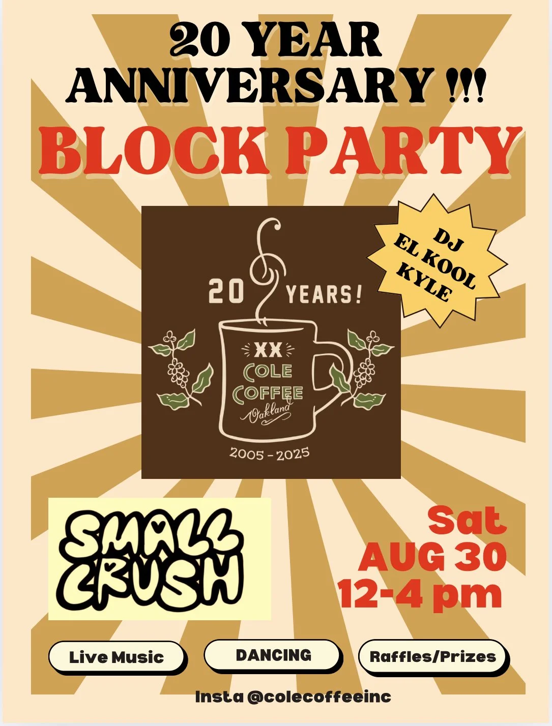 Cole Coffee 20th Anniversary Block Party