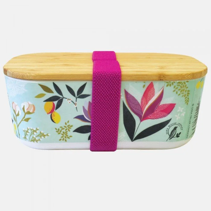 Floral Bamboo Lunch Box