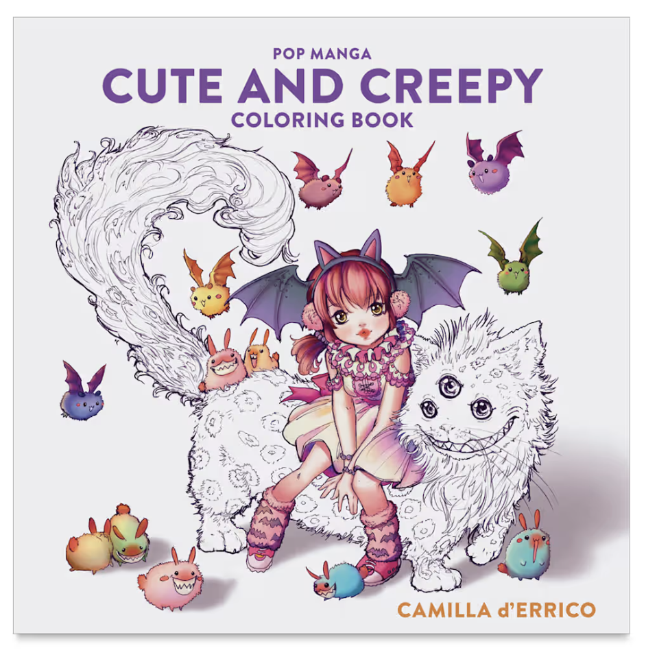Cute and Creepy Coloring Book