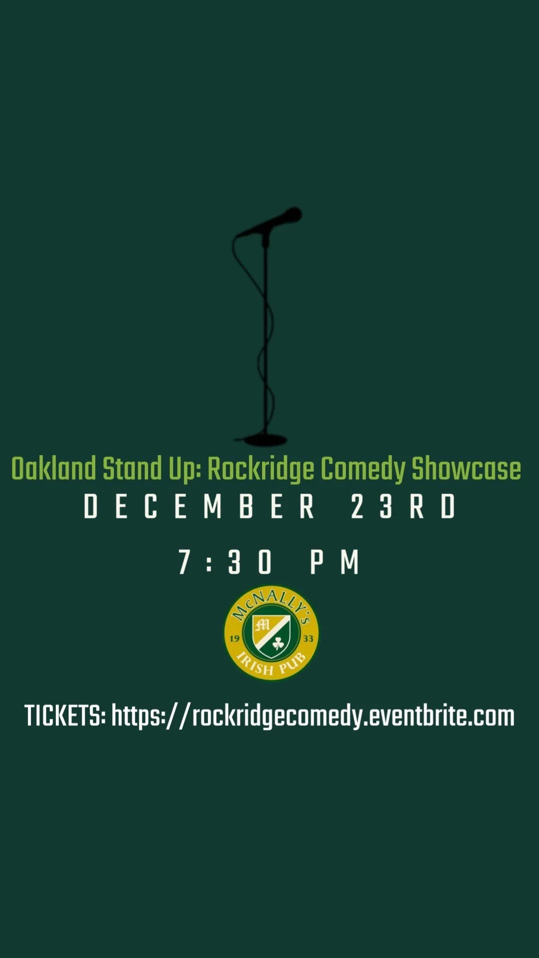  Oakland Stand Up: Rockridge Comedy Showcase