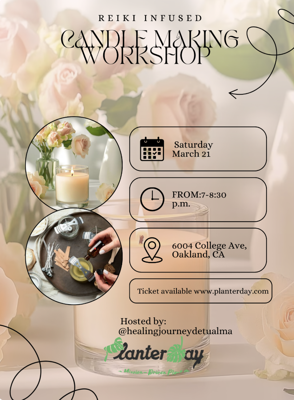 Reiki-Infused Candle Making Workshop