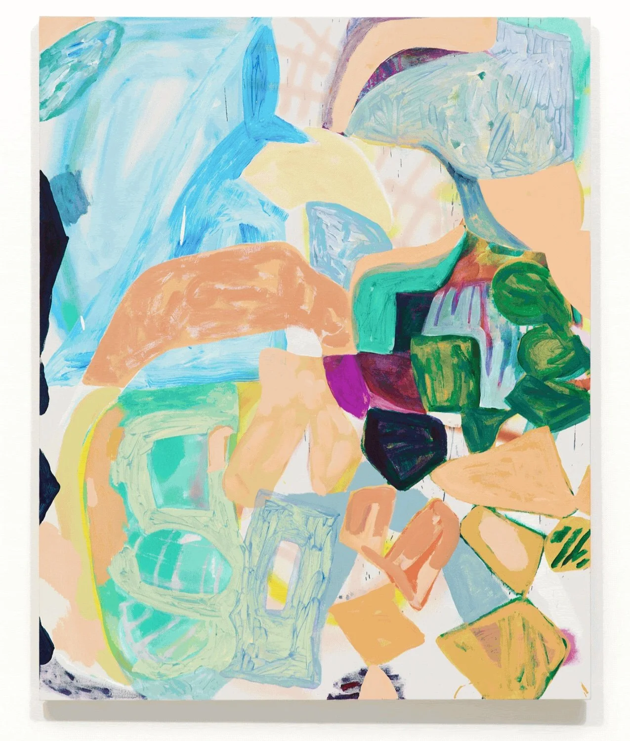 SLATE is presenting a solo exhibition by Jen Garrido. Featuring an entirely new body of work, this exhibition reflects the artist's continued exploration of abstract painting through layered compositions, shifting forms, and an evolving visual langua