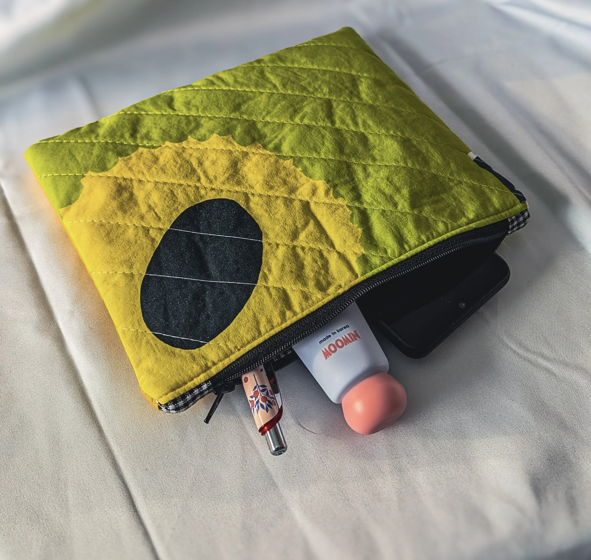 Neon Floral Cassidy pouch