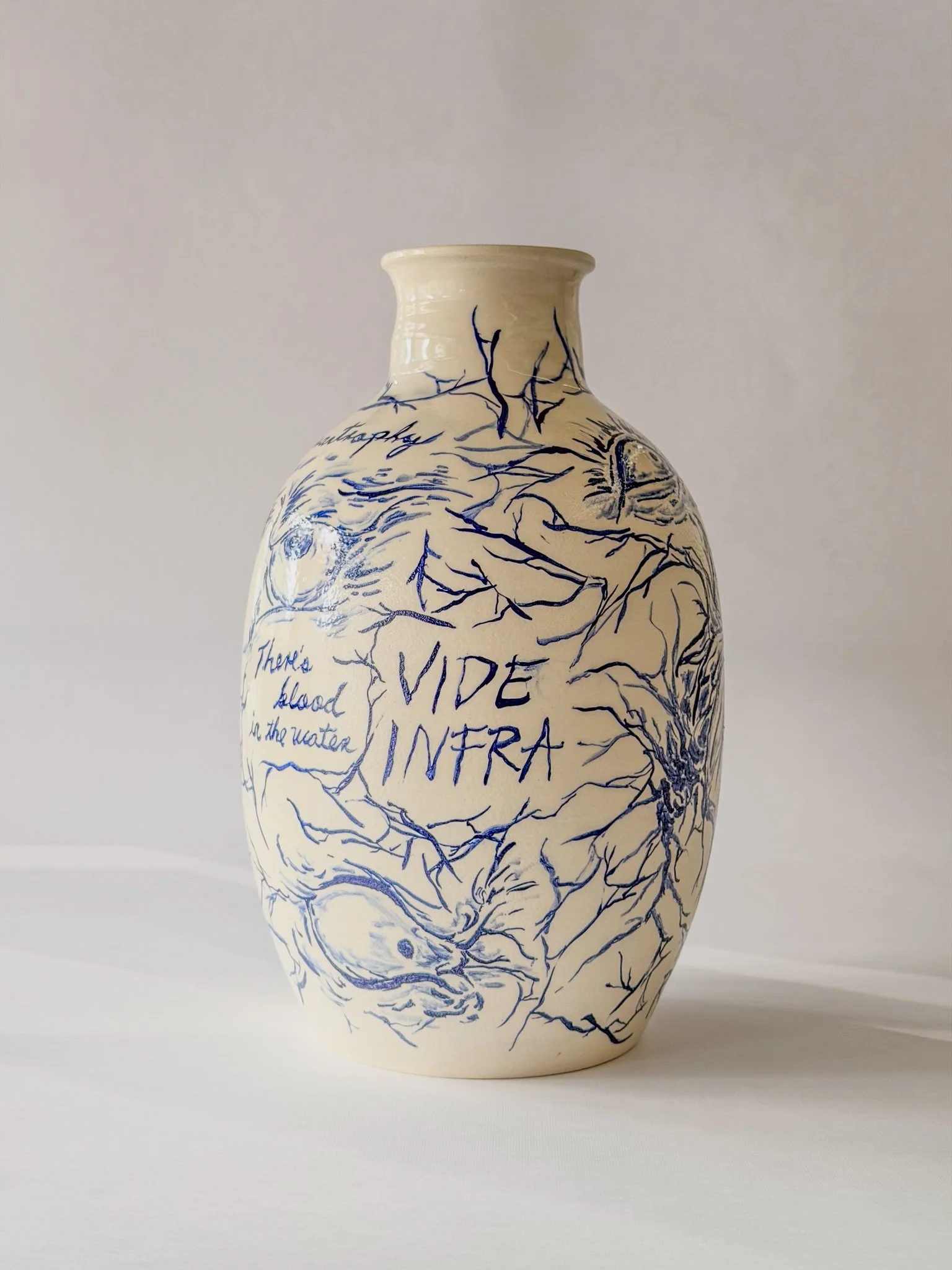 "Vide Infra" Ceramic Jar