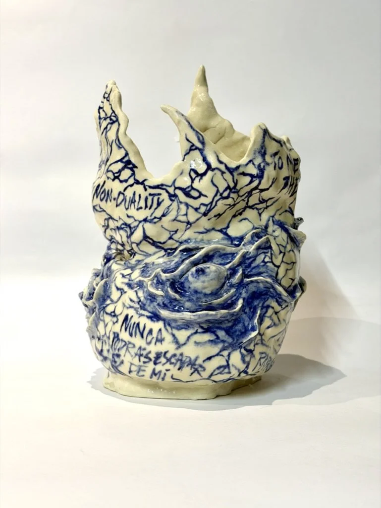 "Non Duality" Deformed Ceramic Jar