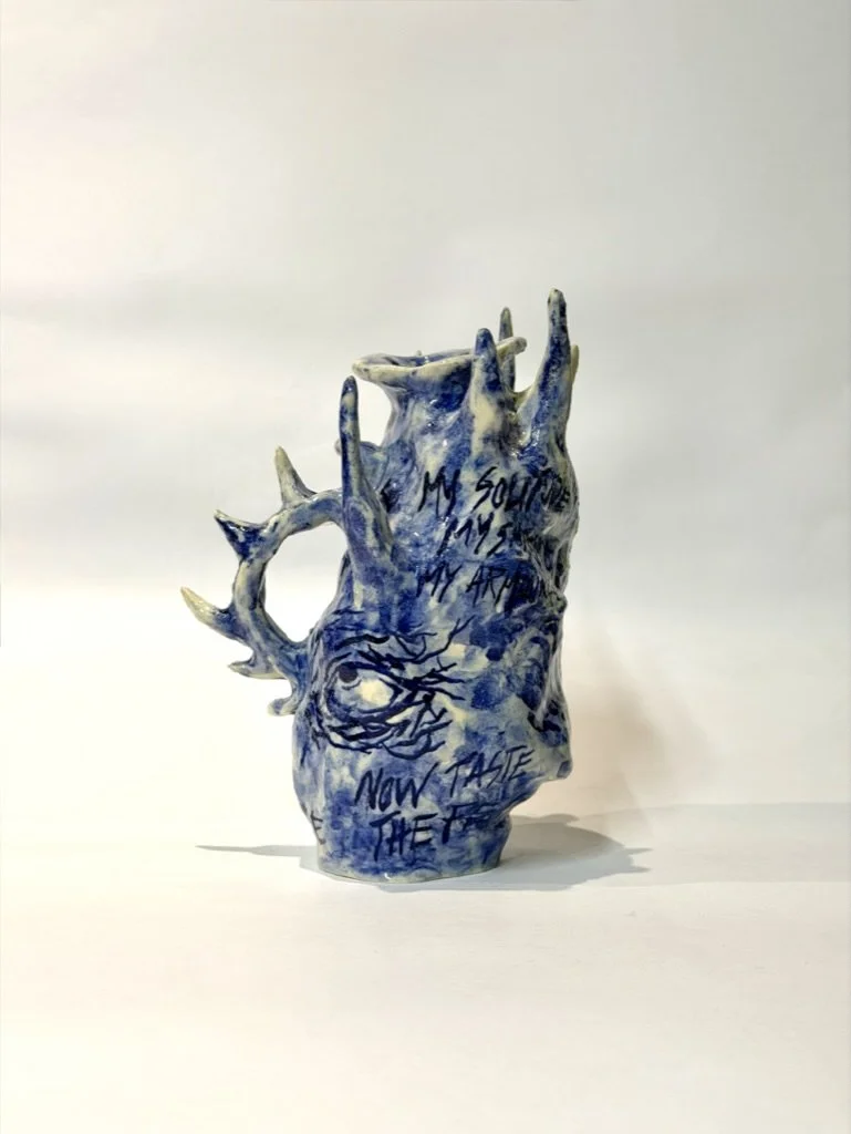 "Overpower" Deformed Ceramic Jar