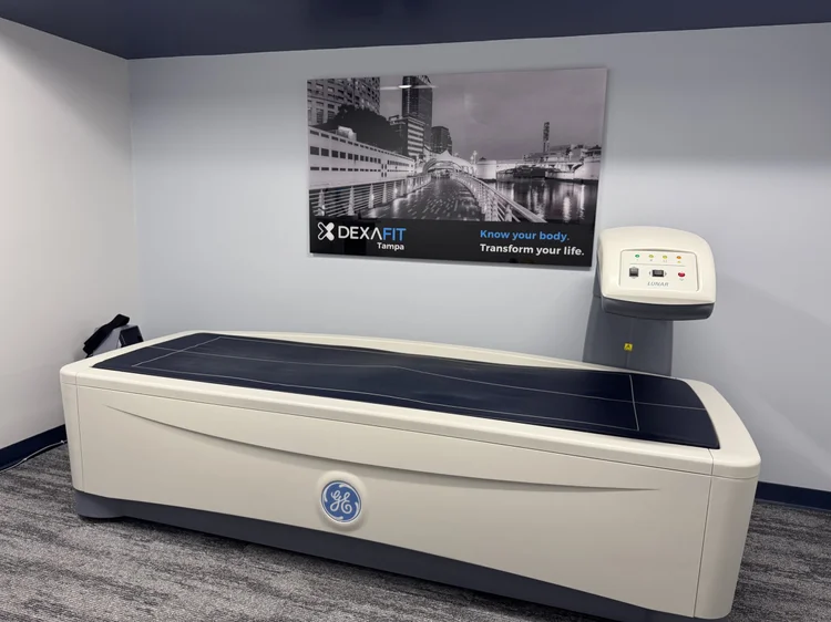 The GE Lunar Prodigy DEXA scanner at DexaFit Tampa