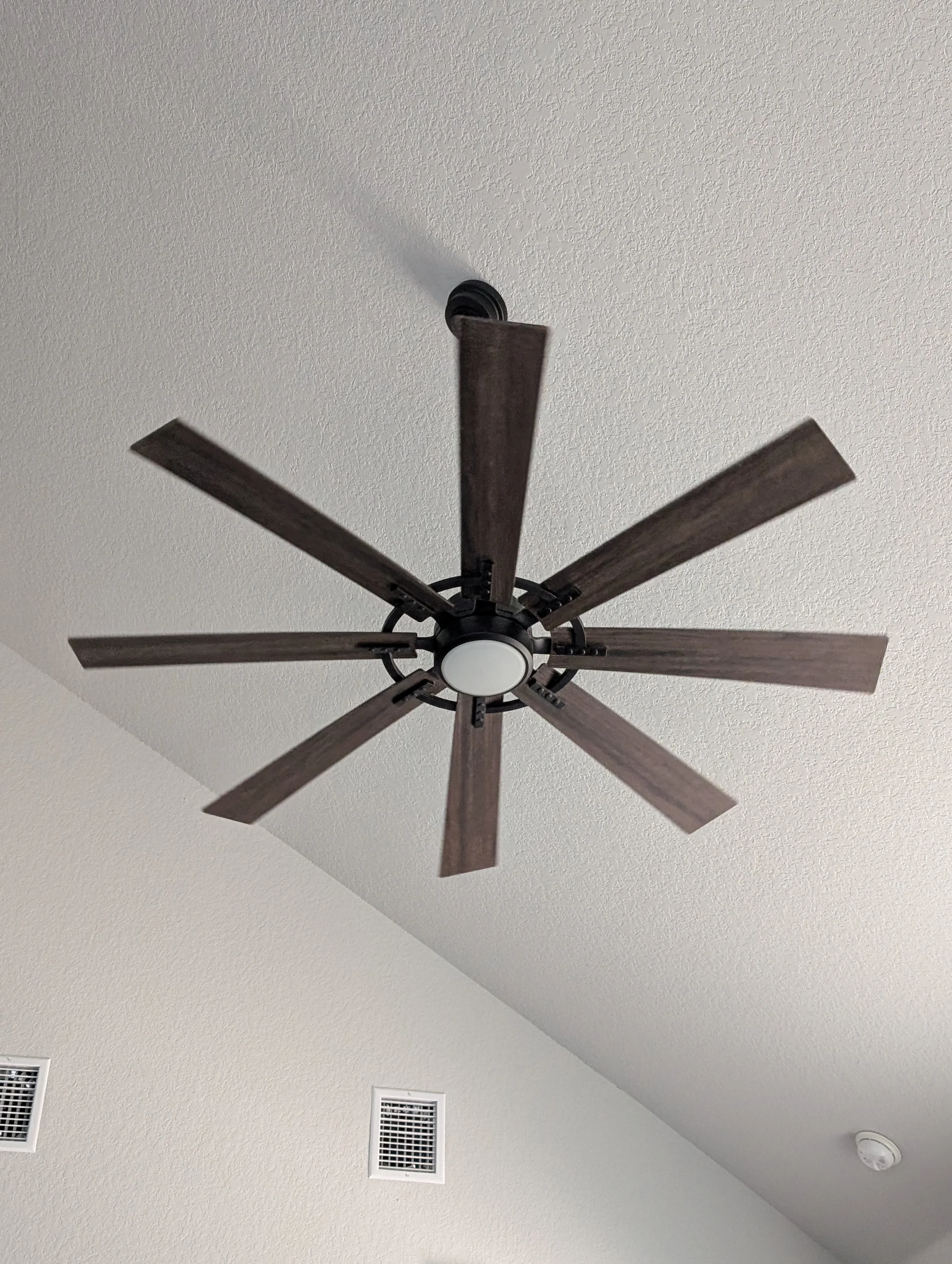 Indoor ceiling fan installed by BP Electrical Services