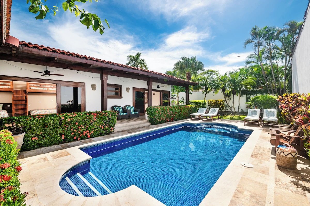 Private pool and lounge areas