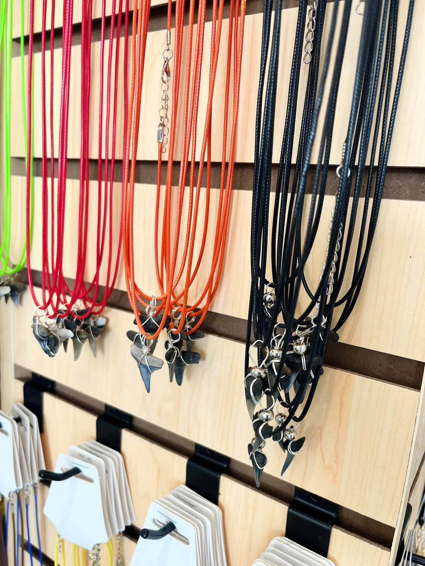 Our basic shark tooth necklaces have officially landed on our website (and in-store!) Get ready to take a piece of the ocean with you wherever you go!