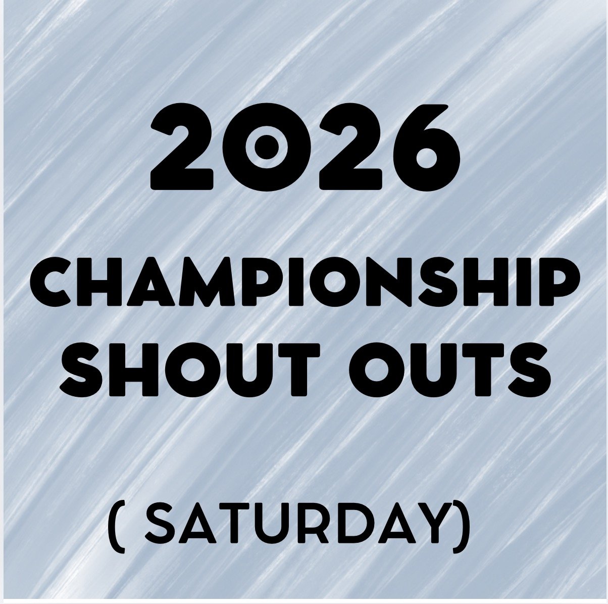 Guard Shout Outs (Saturday)