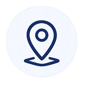 Icon of a map pin location marker
