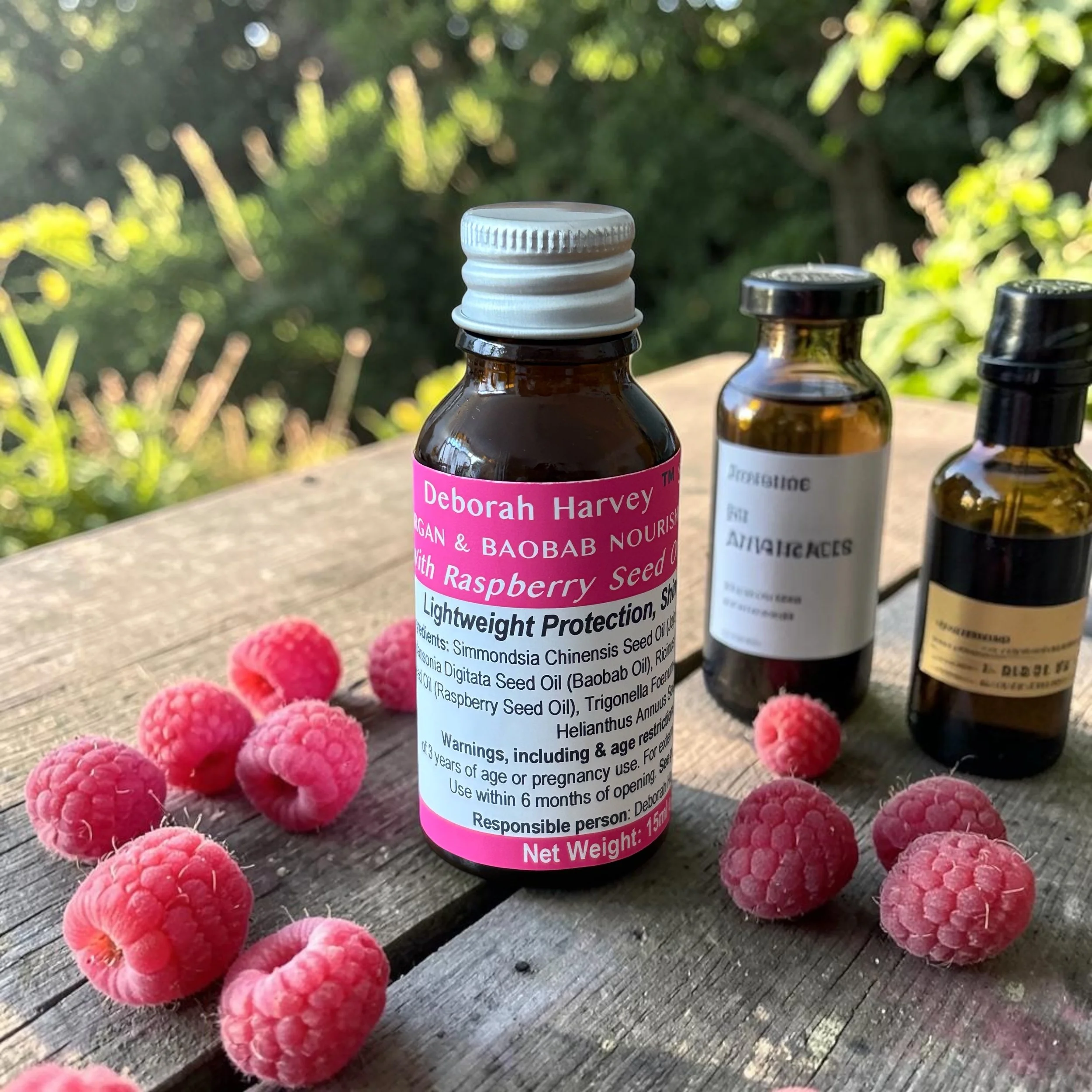 Argan & Baobab Nourishingh Liquid Silk Hair Oil with Raspberry Seed Oil to Protect & Soothe