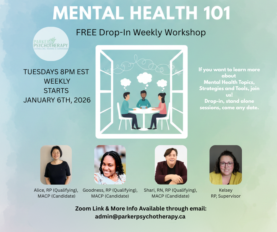 Mental health workshop group, tips, tools and strategies to explore mental health.