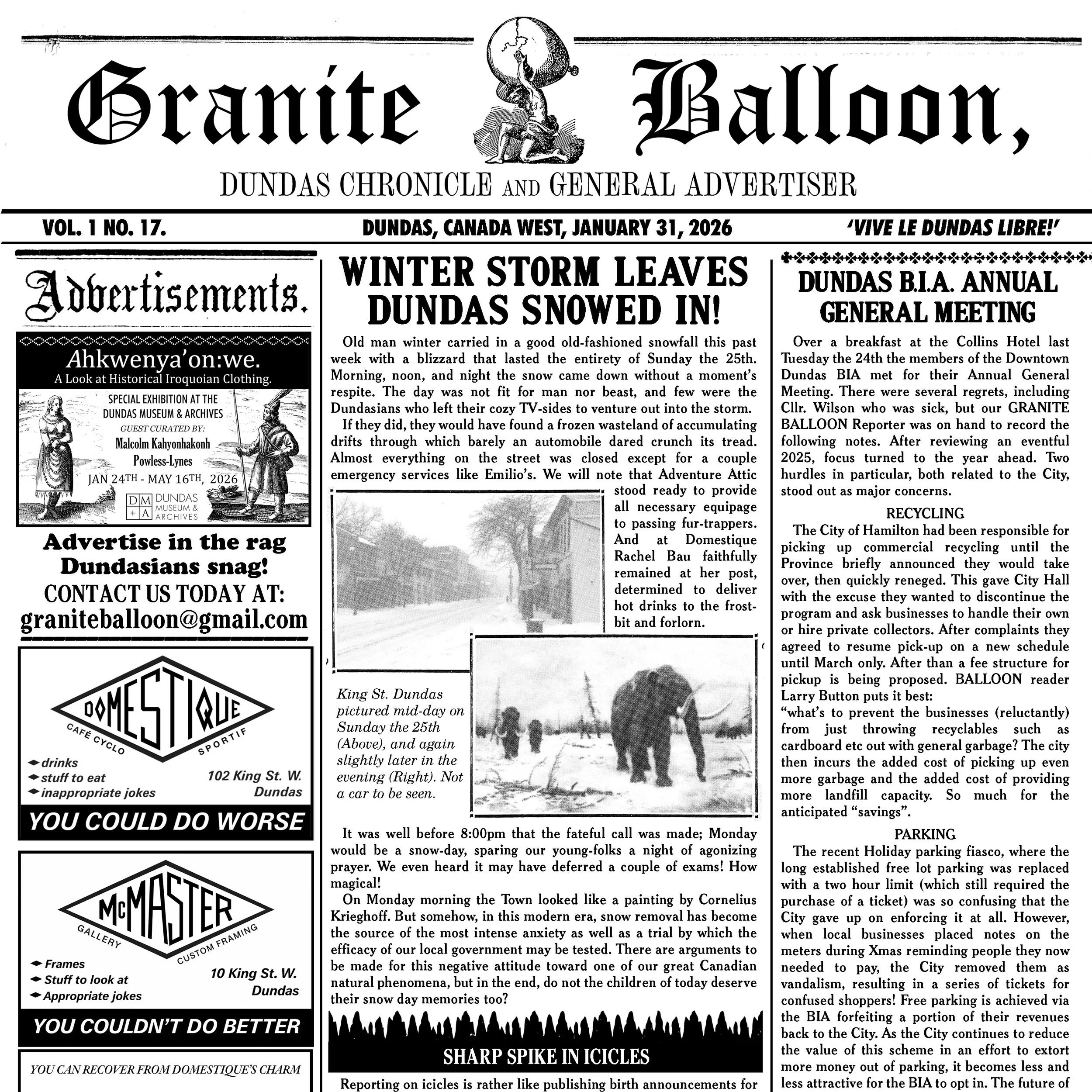 Vol 1. No 17. January 31, 2026