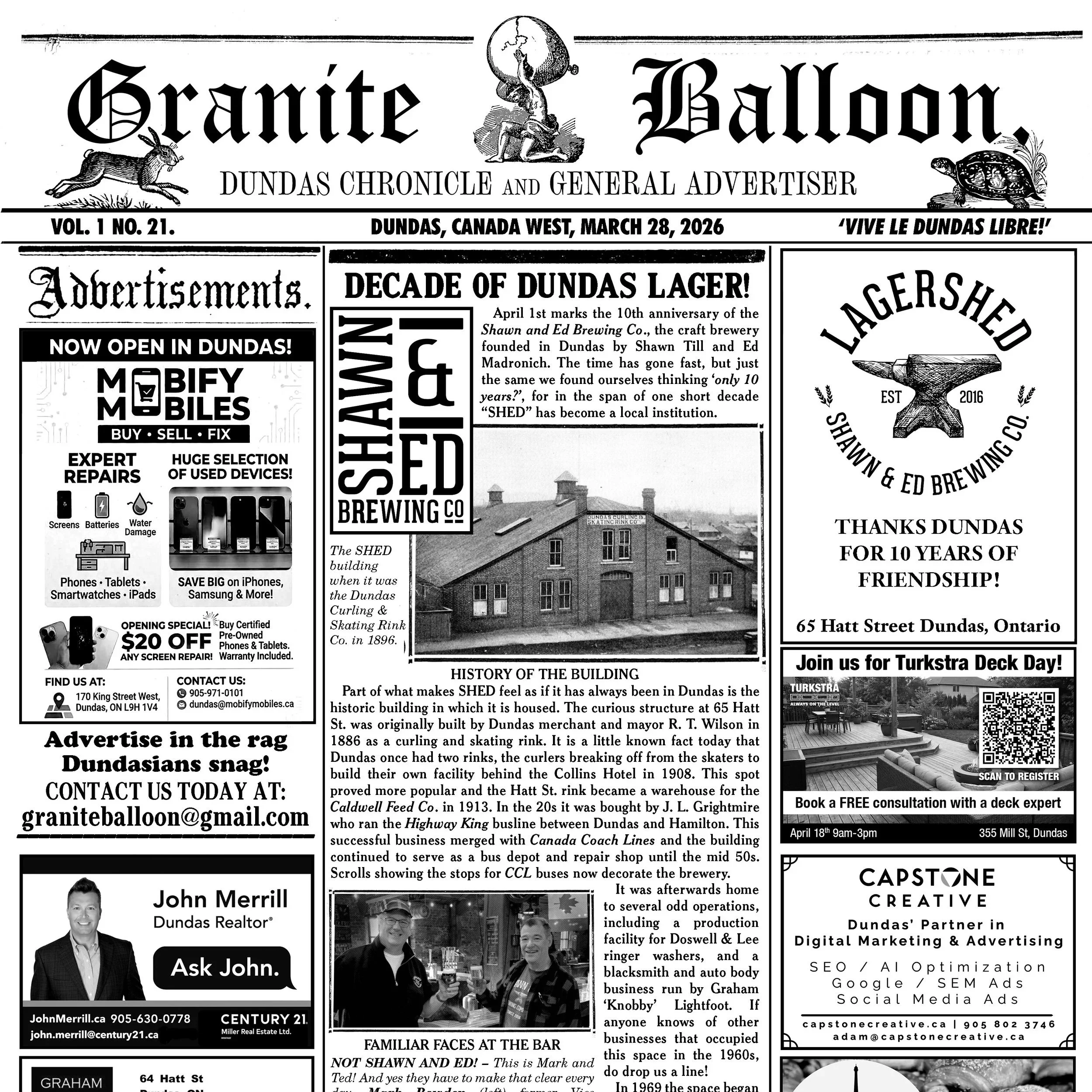 Vol 1. No 21. March 28, 2026