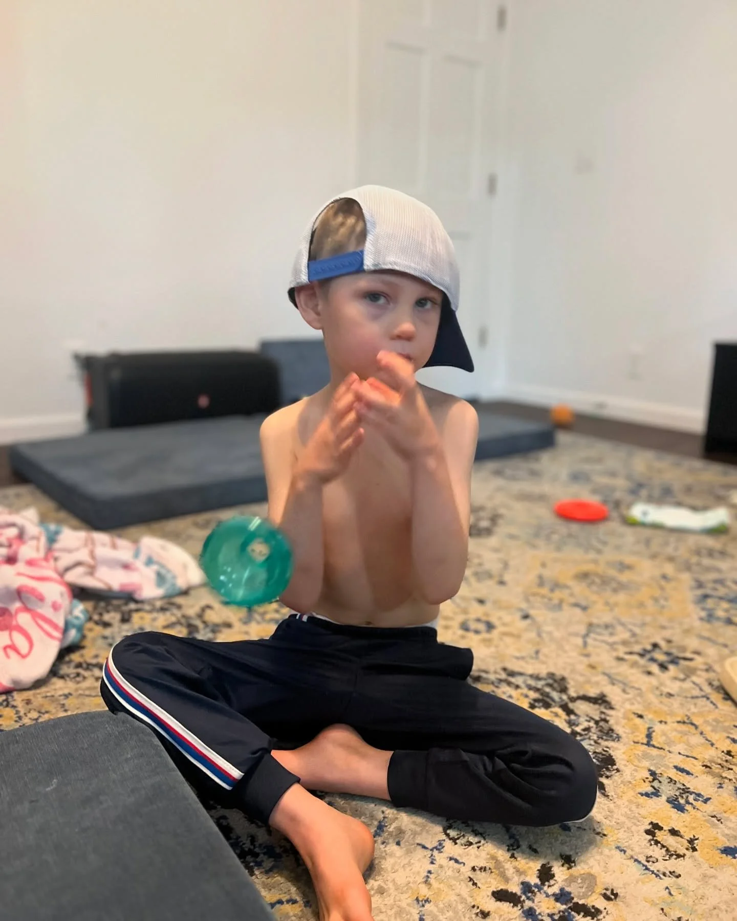 Elijah all the sudden doesn&rsquo;t mind wearing hats 🧢 

We&rsquo;ve seen many positive changes in Elijah since his new treatment started. He feels better too! I&rsquo;m absolutely encouraged for his future. He is following directions better. He sa